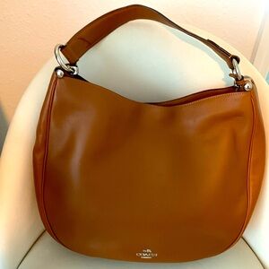 Coach all leather, inside and outside, over the shoulder handbag.